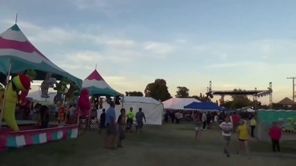 Visit at the Fair Carnival Happy and Scared 4 Year Old Rides Roller Coasters Video for Kids-4-3m-