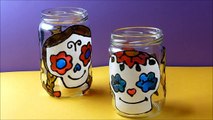 DIY Catrina mexicana, Decoración para Halloween/ Día de los Muertos, Sugar Skull Candle