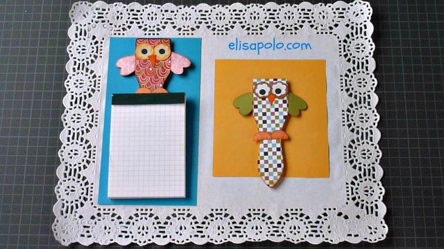 DIY. Regalos para el Día de la Madre, Día del Padre, Búho Porta Notas
