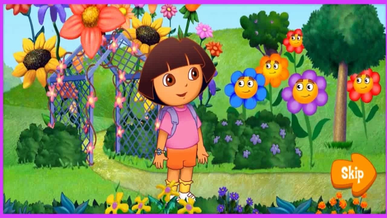 Dora the Explorer. Exploring Isa Garden. Kids Games online