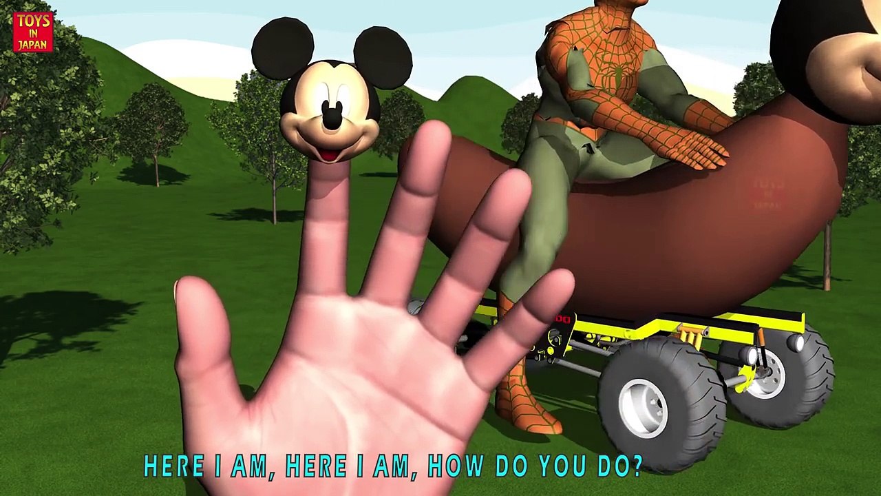 DONALD TRUMP CANDY RIDE MICKEY MOUSE SYRINGE CAR Finger Family & MORE | 3D Nursery Rhymes