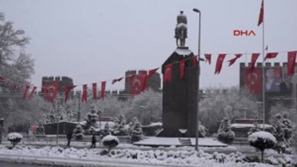 Kayseri'de Etkili Kar Yağışı