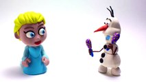 Elsa & Olaf Stop motion playdoh animation Frozen disney claymation video-jKouu