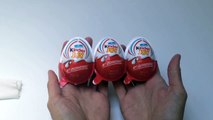 3 Kinder Joy Surprise Eggs Unwrapping Toys and Chocolate Ferrero--KXFWEM