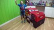 HUGE DISNEY CARS LIGHTNING MCQUEEN SURPRISE TOYS TENT Big Egg Surprise Opening Disney Cars ToyReview-hi-