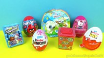 7 Surprise Eggs Yoohoo and Friends Shopkins Angry Birds Kindr Eggs ביצת קינדר ביצת הפתעה-1_GmA9