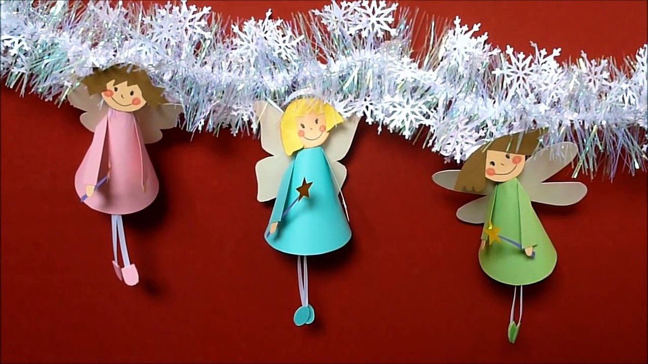 Manualidades para Navidad, Hadas para el Árbol de Navidad, Fairy Christmas Tree Ornaments