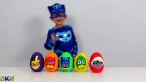 Disney PJ Masks Play-Doh Surprise Eggs Opening Fun With Catboy Gekko Owlette Ckn Toys-PrOo2E