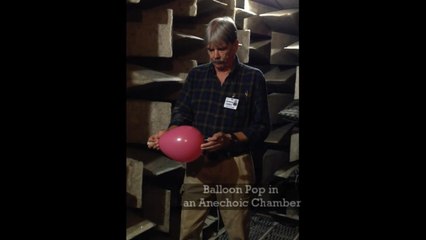 Reverberation time of a balloon pop: reverb room vs. anechoic chamber