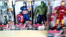 Superhero Marvel - Titan hero Tech -  Hulk vs Iron Man, Ultron, Captain America #SurpriseEggs4k-LtcplICU