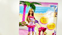 Barbies Puppy Stroller Taffy Really Walks! Barbie Pets ZELFS FURBY Toy Review DCTC La marc