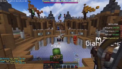 minecraft hypixel sky clash// new minigame// i m the best archer//2 VS 20