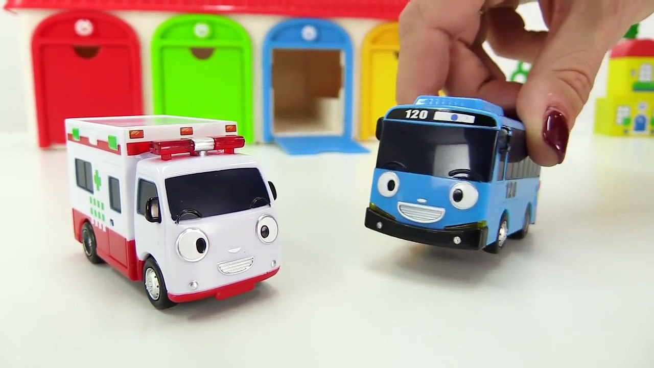Мультики про машинки автобус тайо и машинки помощники скорая помощь такси эвакуатор