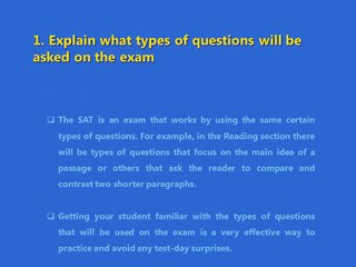 Three Tips for Preparing a Student for the SAT