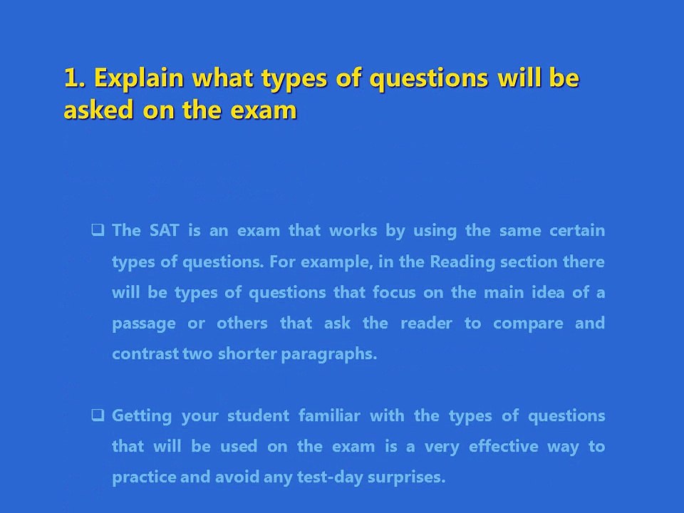Three Tips for Preparing a Student for the SAT