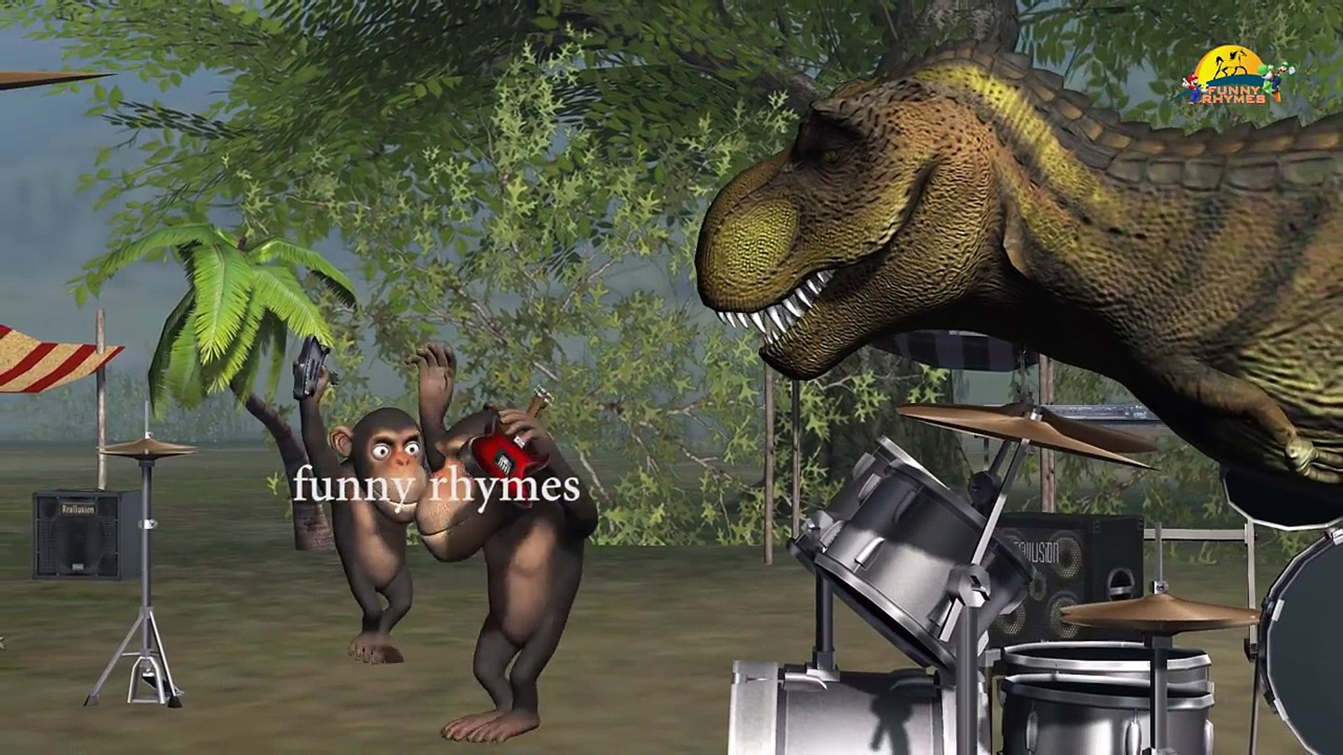 Dainosuer Finger Family Collection | Gorilla V/S Dainosuer Short Movies | Nursery Rhymes C