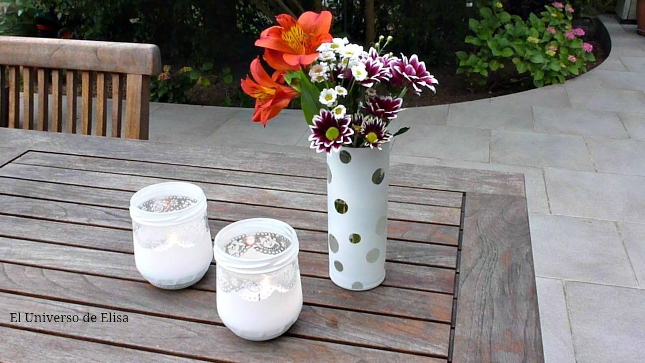 Cómo Decorar Vidrio, Florero y Lámparas de Vidrio Pintado