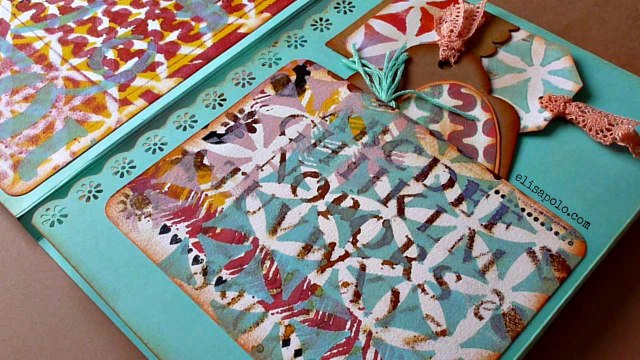 TUTORIAL (Parte 1) Álbum Scrapbook con Papel Personalizado 25 besos