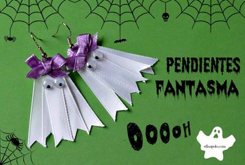 Pendientes Fantasma, Cómo Hacer unos Aretes para Halloween, Manualidades para Halloween