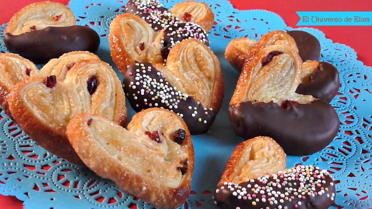 Postres para San Valentín, Corazones de Hojaldre y Chocolate, Regalos para San Valentín