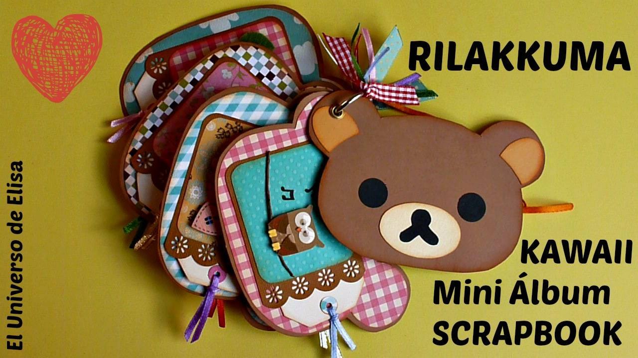 Rilakkuma Mini Álbum, Kawaii Scrapbooking Album Tutorial, Kawaii Crafts, Cute Scrapbook Ideas