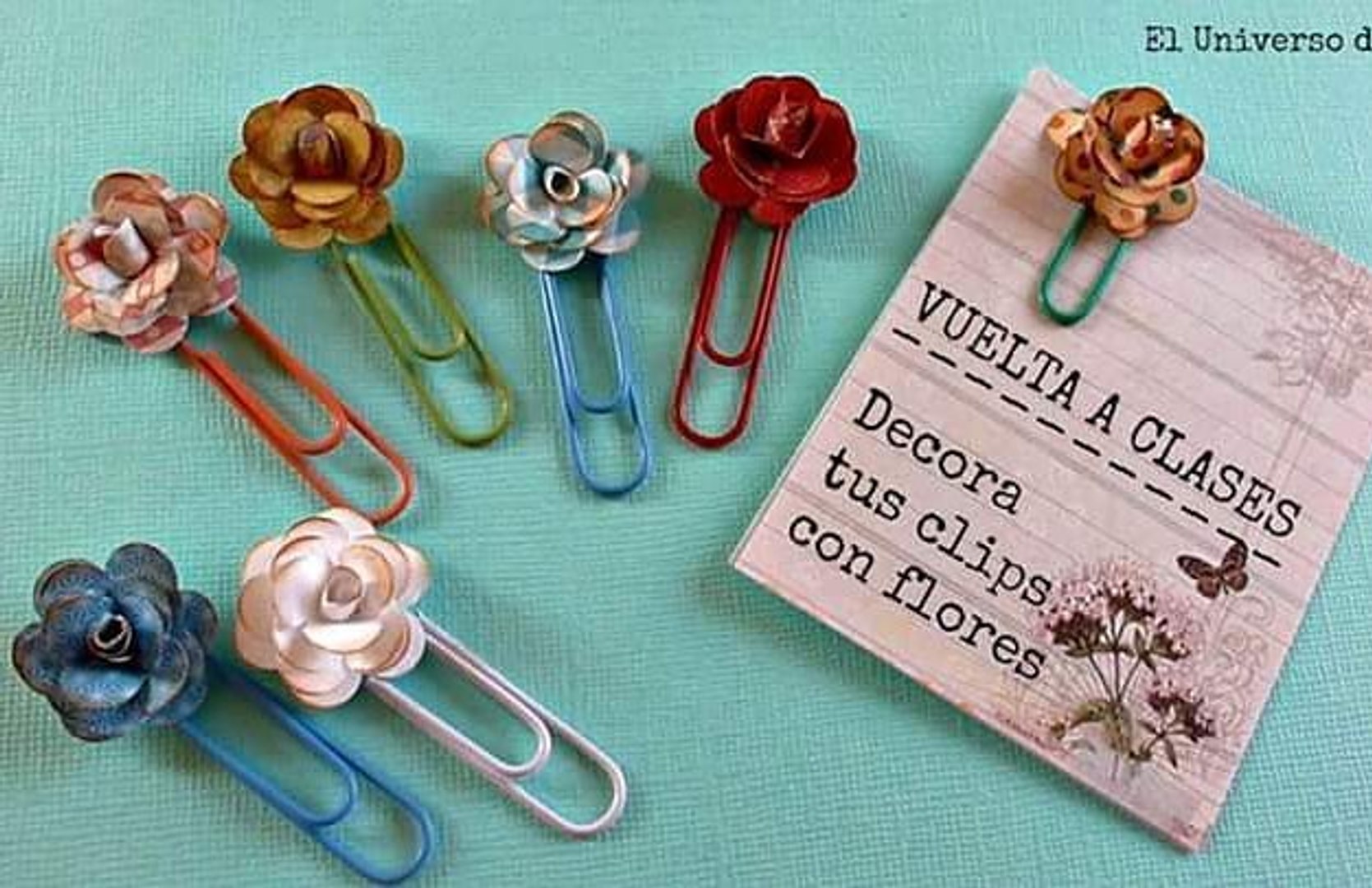 Back to School, Cómo hacer Clips con Flores, Flower Paper Clips - Vídeo  Dailymotion