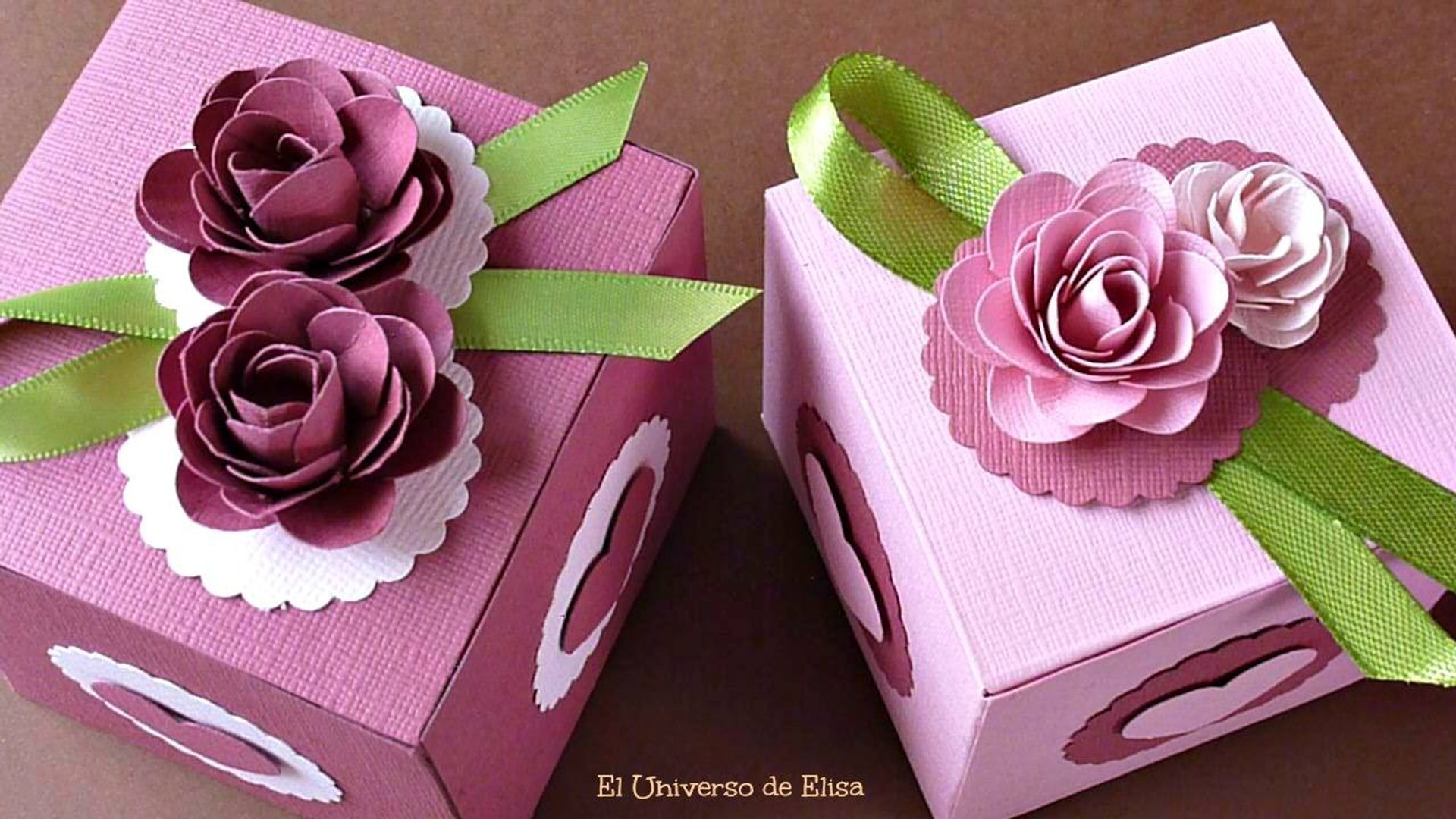 Cómo hacer Cajas de Regalo, Caja de Regalo con Rosas de Papel - Vídeo  Dailymotion