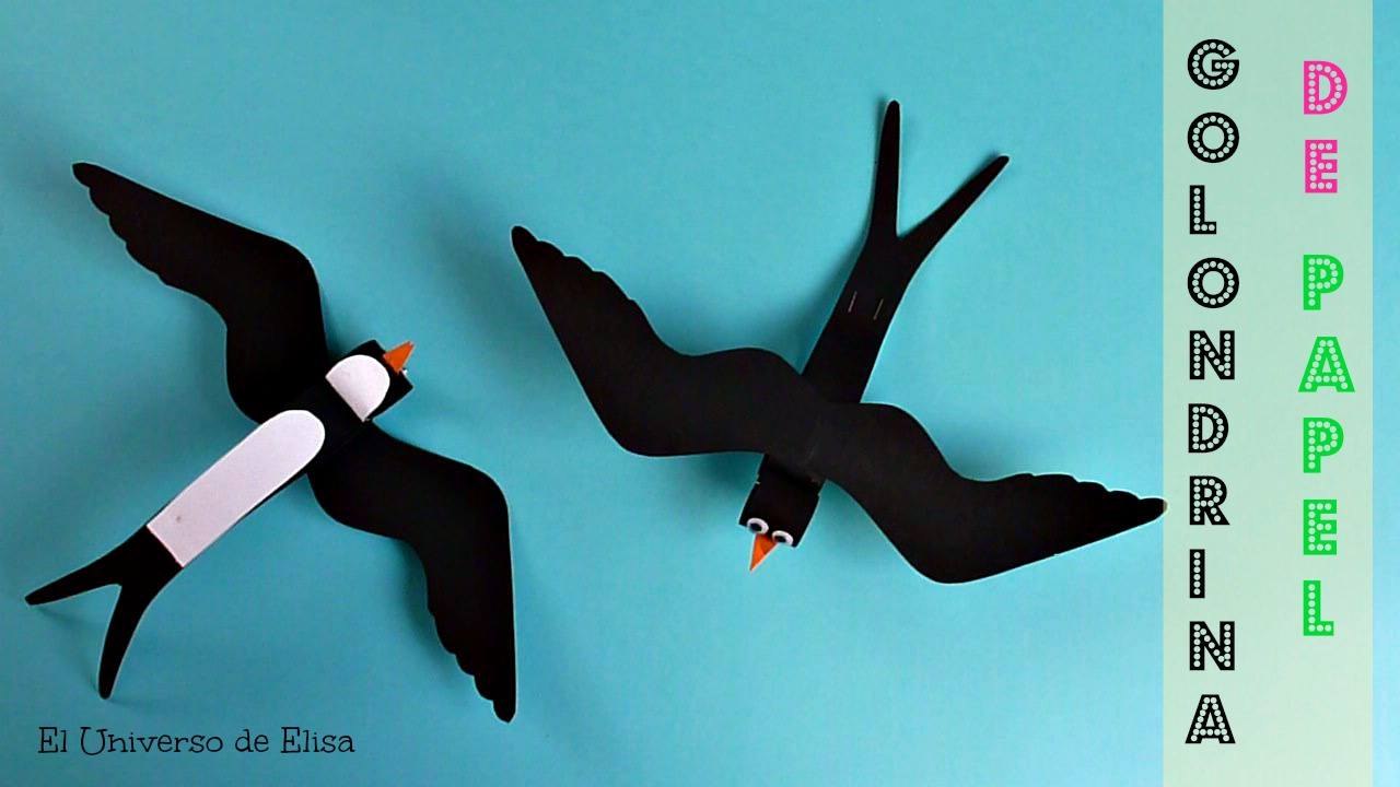 Manualidades de Papel, Cómo hacer una Golondrina de Papel, Pájaros de Papel