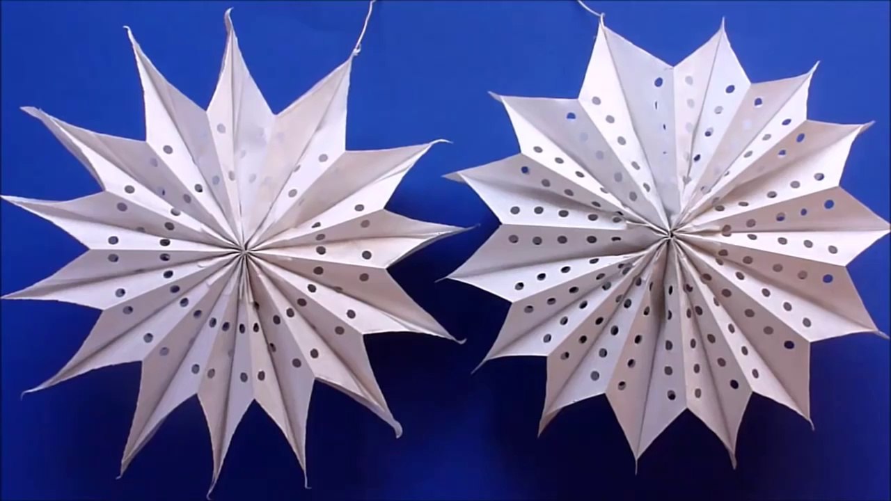 Manualidades Navideñas, Estrellas Gigantes de Papel, Decoración para Navidad