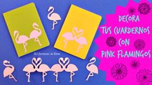 Decora tus Cuadernos con Flamencos Rosa de kirigami, Pink Flamingo Decoration