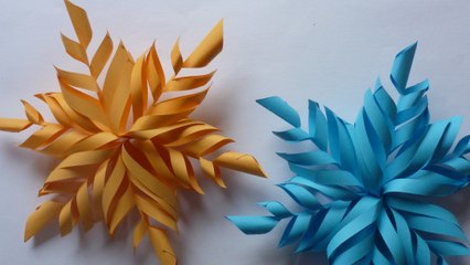 Adorno de Navidad, Copo de Nieve de Papel. How to Make Paper Snowflakes