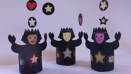 Manualidades para Navidad, Cómo hacer Reyes Magos para Portal de Belén o Nacimiento Navideño