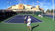 Roger Federer _ Jack Sock - Court Level View Practice - Indian Wells 2017