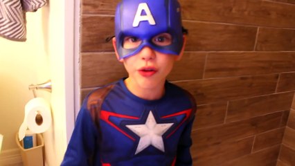 SPIDERMAN SLIME BATH & GELLI BAFF vs FROZEN ELSA w/ GREEN Spiderman vs Joker POO Colored B