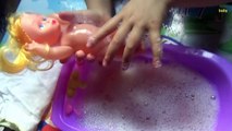 Twin Baby Dolls Bathtime Lil Cutesies Babies Bathtube w/ Shower How to Bath a Baby Doll