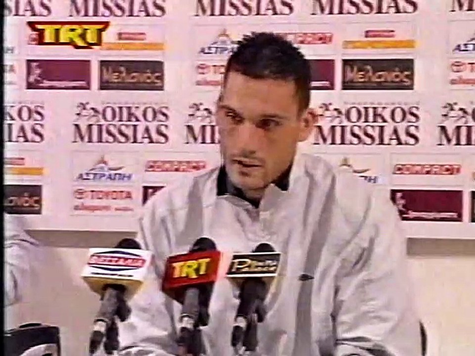 34η ΑΕΛ-Θύελλα Πατρών 1-0 2003-04 Δηλώσεις Θανάσης Παλαιολόγος