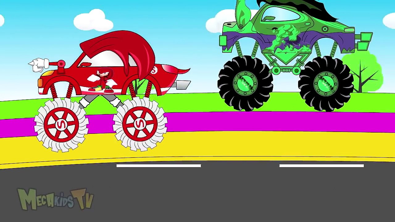 Hulk Truck Vs Sonic Truck Trucks For kids Videos for Kids