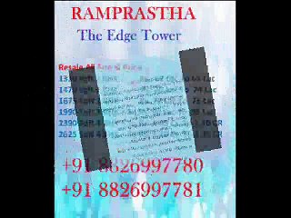 Ready To Move Project in Ramprastha City “ The Edge Tower ” Sector 37D Gurgaon 8826997781