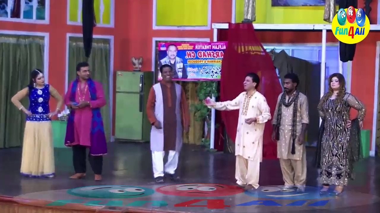 Best clip of Mastana, Iftikhar Thakur, Tariq Teddy and Asif Iqbal full funny Clip from New Pakistani Stage Drama Rangeen Full Comedy play