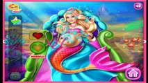 Pregnant Barbie Mermaid Emergency - Disney Full Cartoon Game Episode for Kids in English