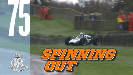 'Lowline' Cooper-Climax spins it on the wet track!