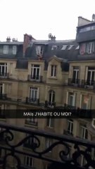 Amante foi filmado nu a se esconder no telhado