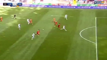 Nabil Ghilas GOAL HD Kayserispor 1 - 1 Gaziantepspor - 18.03.2017