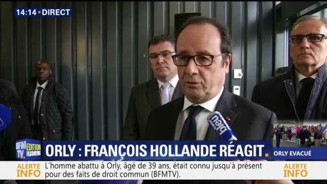 Hollande après l'attaque à Orly: Nous devons toujours être d'une extrême vigilance