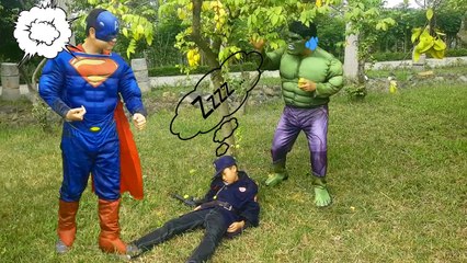Spiderman Elsa ✦ Hulk stolen starfruit of Superman, Police Kid Spiderman catch Joker Maleficent