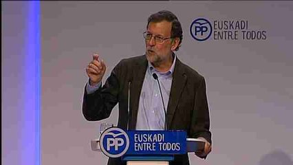 Rajoy advierte a ETA de que no habrá contrapartida a su desarme
