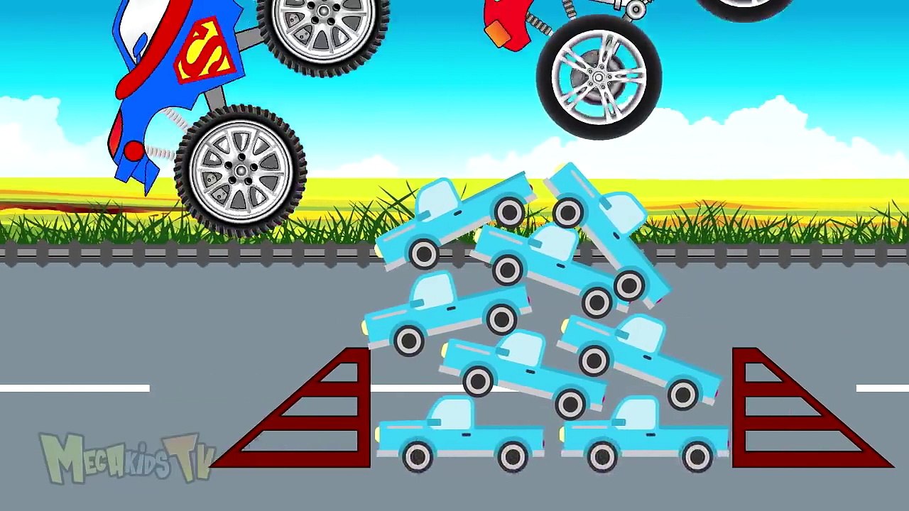 Скорая помощь для Дети сверхчеловек грузовая машина против задаваться вопросом Женщина монстр грузовая машина видео для Дети