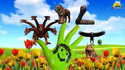 dragon Vs dinosaur Finger Family rhymes for nursery children animated English kids songs