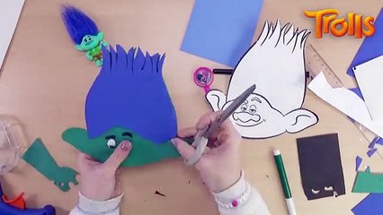 Decoration of wall Branch with customizable name   TROLLS ✋ handicraft DIY
