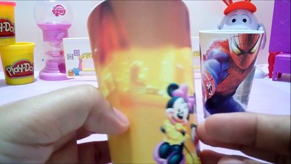 Cinderella Spiderman Mickey Mouse MInnie Mouse Cup with Surprise Eggs Big Hero Jake Good Dinosaur-olZBnxPUQkQ
